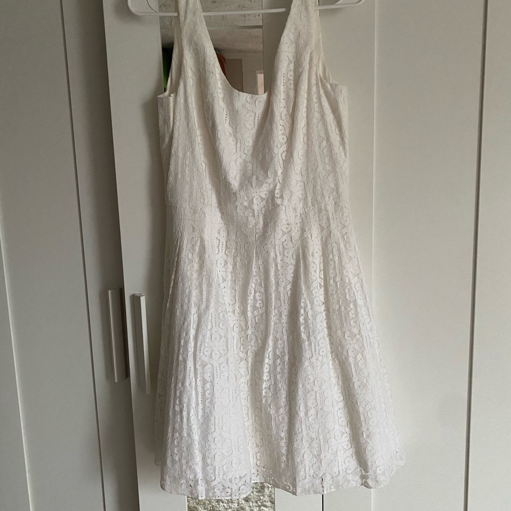 White Lace Lilly Pulitzer Knee Length Dress